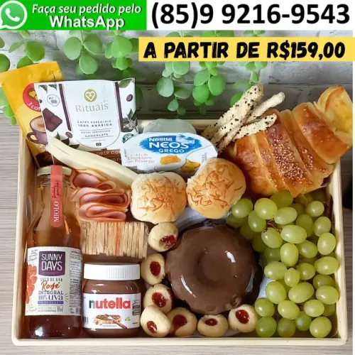 Cesta de Café da Manhã de Luxo Para Pessoas de Bom Gosto