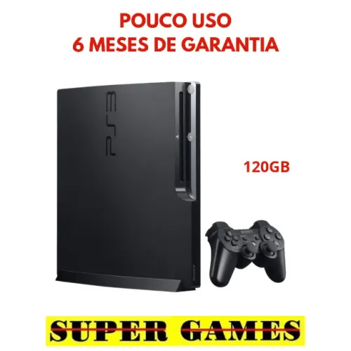 PS3 slim 120gb (ótimo). Loja física desde 2004, próximo ao Metrô. Avaliamos Troca.