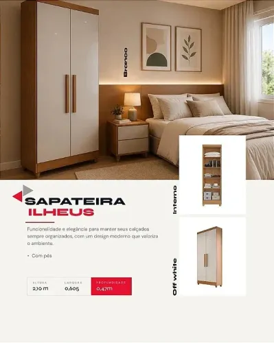 Armário multiuso Ilheus - Promoção