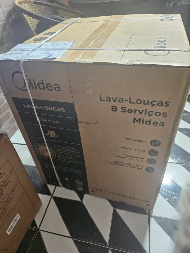Lava Louças Midea 8 serviços preta