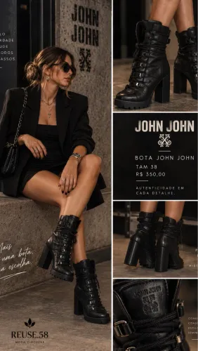Bota / Coturno Jonh Jonh
