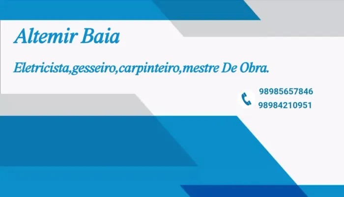 Gesseiro,carpinteiro,pintor,mestre de obras.