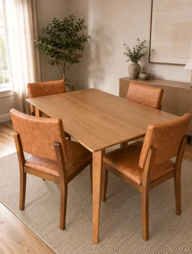 Jogo de mesa 4 cadeiras NOVO Entrego