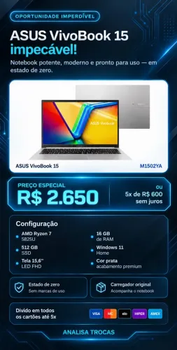 ASUS VIVOBOOK 15 RYZEN 7 