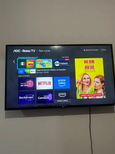 Tv smartv 43 Roku não aceita oferta
