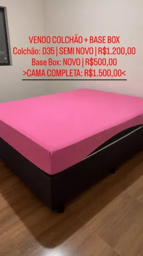 cama box + colchao