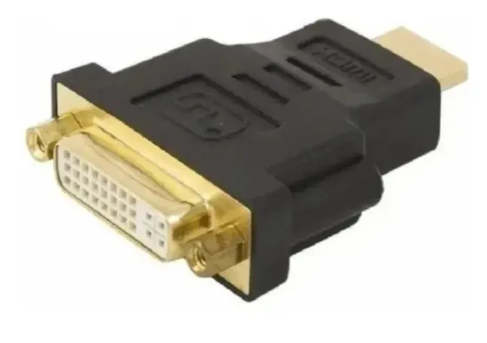 Adaptador DVI-i 24+5 Fêmea para HDMI Macho 1080p
