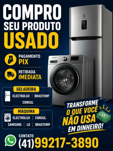 Maquina lavar roupas | geladeiras | secadora | lava louça. | lava seca ?
