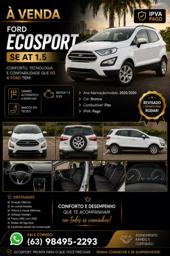Ford Ecosport SE 1.5 12V Flex 5P Aut. 2020