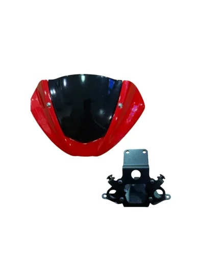 Bolha Ducati Monster 1200 Com Suporte Vermelha Preta