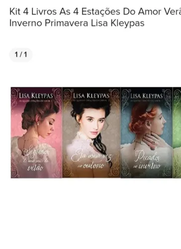 Coleção 3 livros as Quatro estações do Amor de Lisa Kleypas 