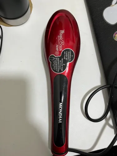 Escova alisadora modeladora Mondial