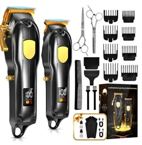 Kit Profissional De Máquina De Corte De Cabelo