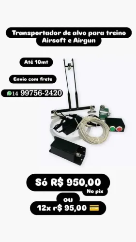 Transporte para alvos (treino e Stand)