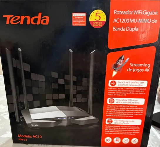 Roteador WiFi AC1200 - Tenda AC10