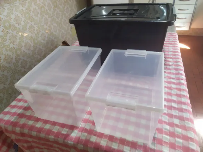 Kit Caixas Plásticas Organizadoras