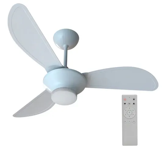 Ventilador De Teto Inverter Mistral Led 3 Pás Com Controle Remoto Ventisol Branco