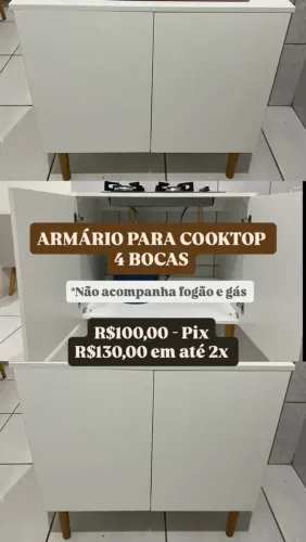 Armário para Cooktop 4 bocas