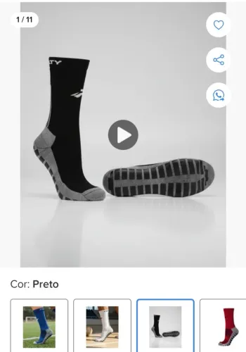 Meia antiderrapante futebol crossfit