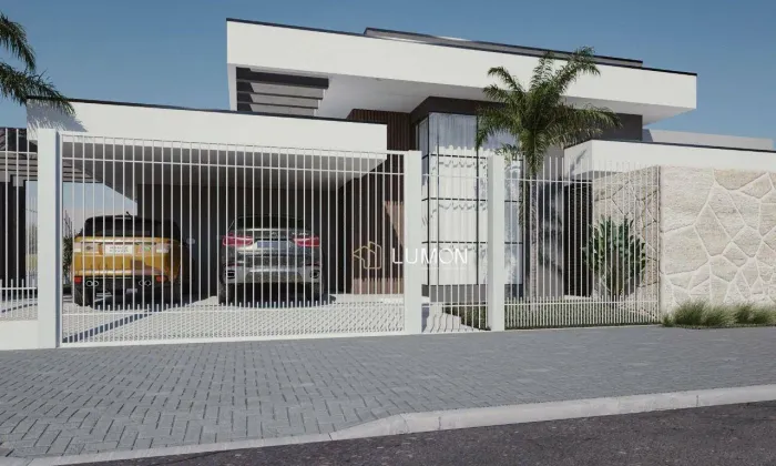 Casa moderna com fachada imponente