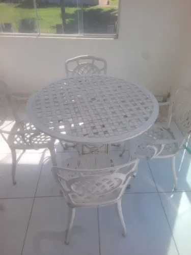 Mesa de Ferro para jardim