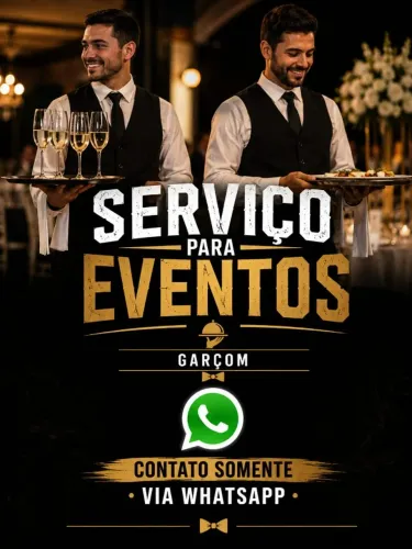 Garçom Para Eventos - Orçamento sem compromisso-chame no WhatsApp >>71) 9_9_2_3_2-5_3_0_1