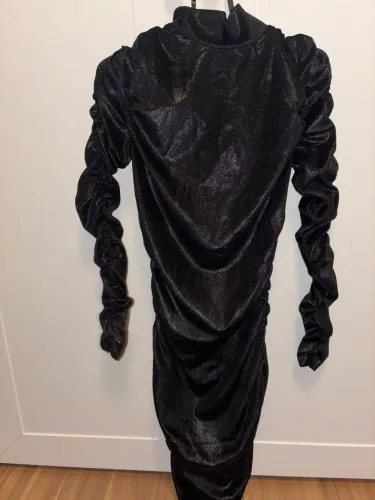 Vestido preto brilhoso - John John Black
