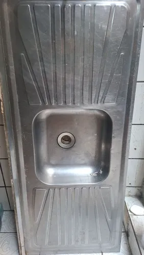 Pia de cozinha em inox