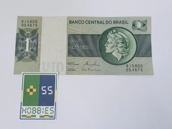 Cédula Dinheiro Antiga 1 Cruzeiro "Marianne" 1970-1984