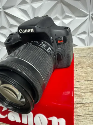 Canon t6i + 18 55mm 1 ano de garantia 