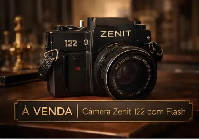Câmera Zenit 12XL com Flashs