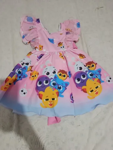 Vestido feminino infantil Bolofofos