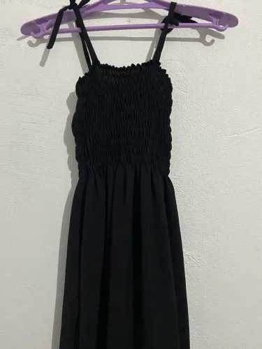 Vestido longo preto