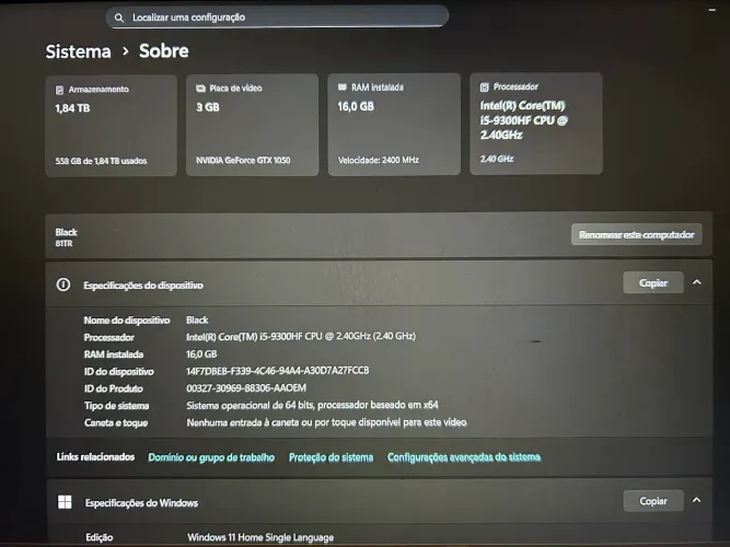 Notebook Gamer - Lenovo