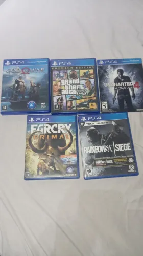 Lote de 5 jogos de ps4