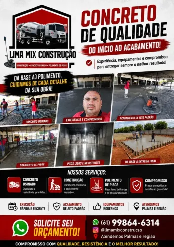 Concreto Usinado e Piso Polido.