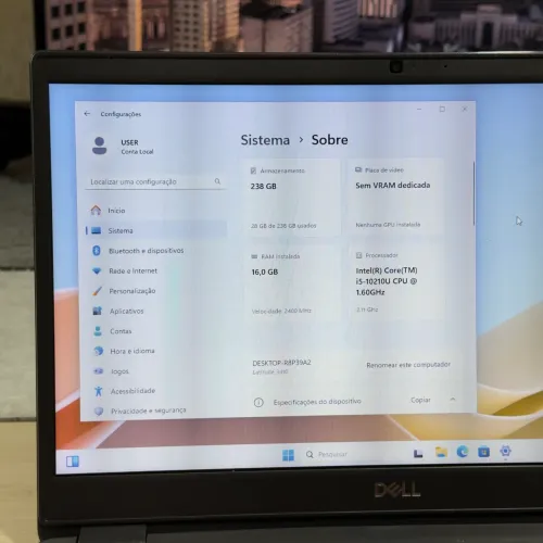 Notebook Dell Latitude 3410 - Intel Core i5 10ªGen 16GB RAM SSD 256GB W11 (Garantia) 