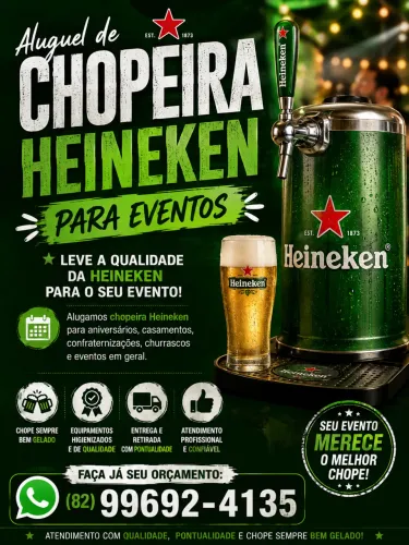 Alugo chopeira para seu evento