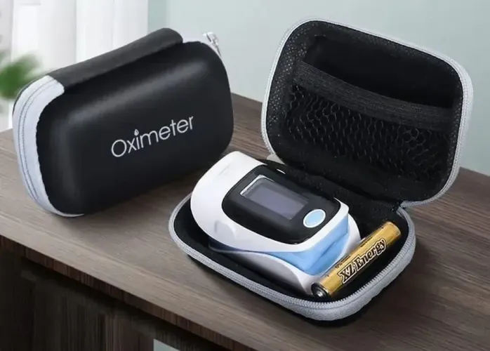 Bolsa para oxímetro, case para armazenamento de aparelho e acessórios