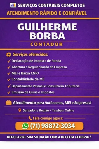 Contador em Salvador | IRPF, MEI, CNPJ e Regularização Fiscal