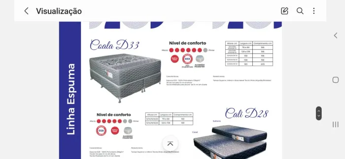 Colchao toraflex d33 casal