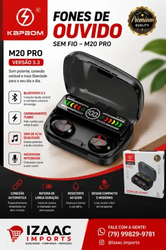 Fone de ouvido bluetooth