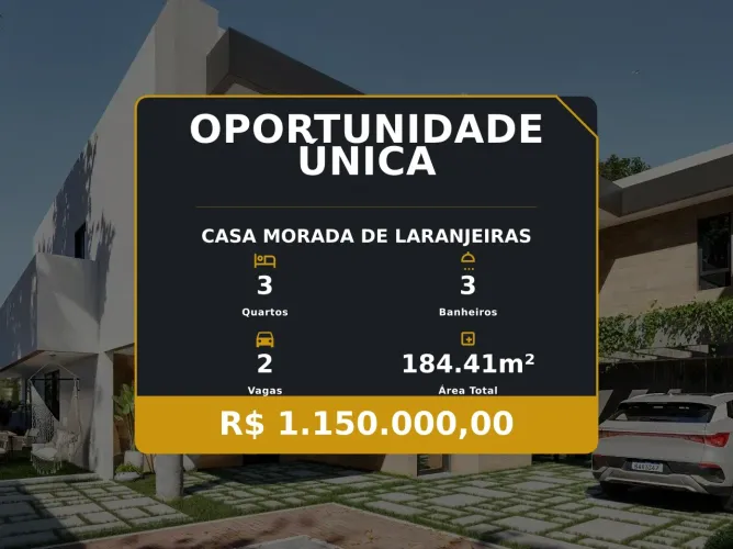 Condomínio Exclusivo em Morada de Laranjeiras  Casas de Alto Padrão!