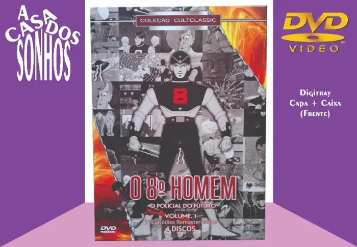 Box DVD O Oitavo Homem O Policial do Futuro Vol. 1 - Digitray