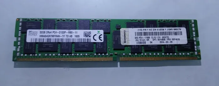 Memória ram 32GB DDR4 2133P servidor