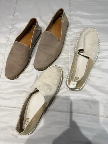 2 pares: mocassim slipper e Alpargata 40 Brasil