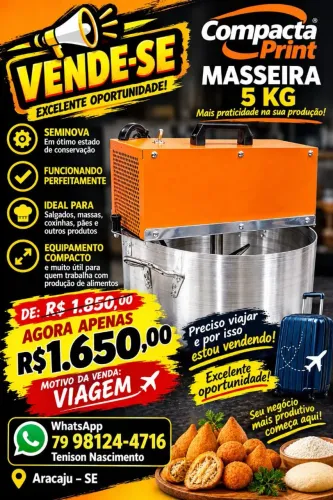 Amassadeira 5kg compacta print