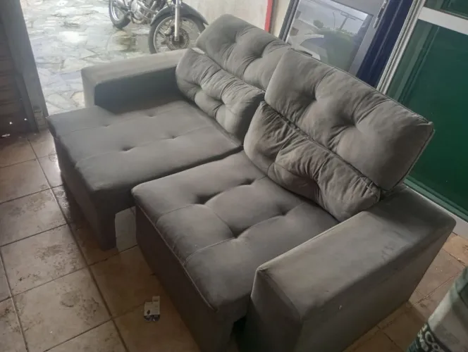 Sofá grande, Reclinável e assento ajustável
