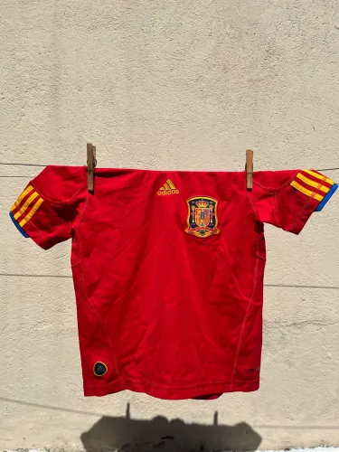 CAMISA ESPANHA 09/10 - Infantil Usada (Tam 08)