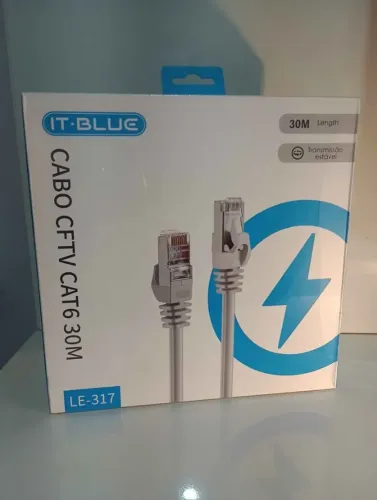 Cabo de rede tipo CAT6 30 metros - entrega grátis em Campo Grande MS
